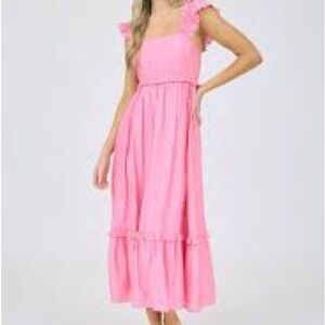 Blu Pepper Pink Textured Dress
